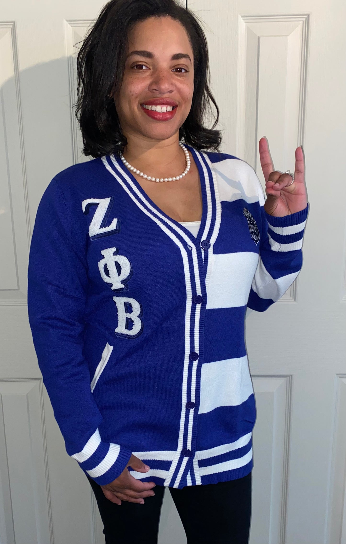 Zeta Phi Beta- Split Cardigan