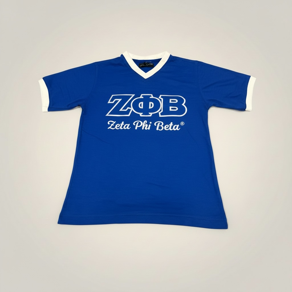 Zeta Phi Beta -Embroidered Premium T-Shirt