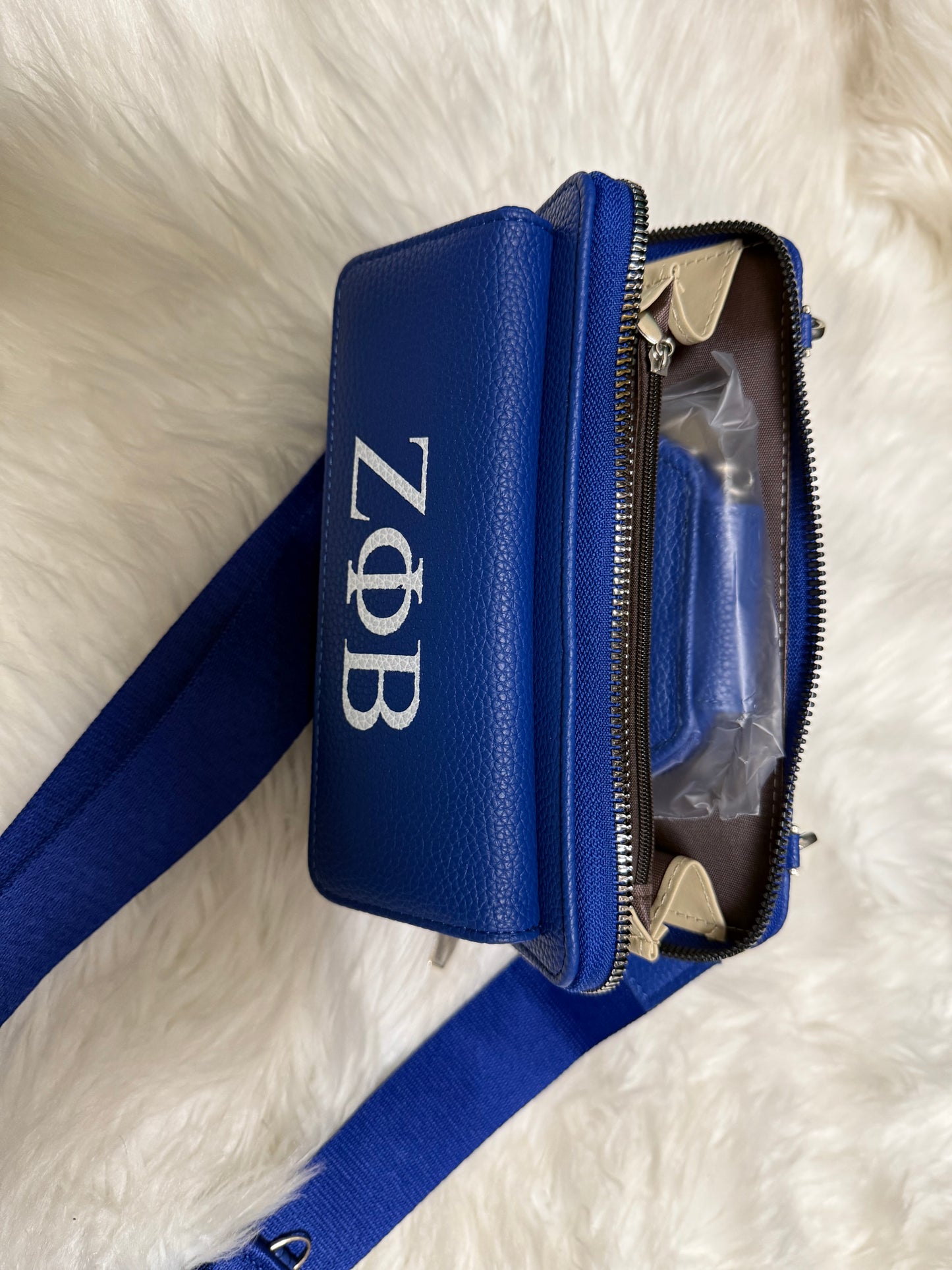 Zeta Phi Beta (multiple compartment) crossbody