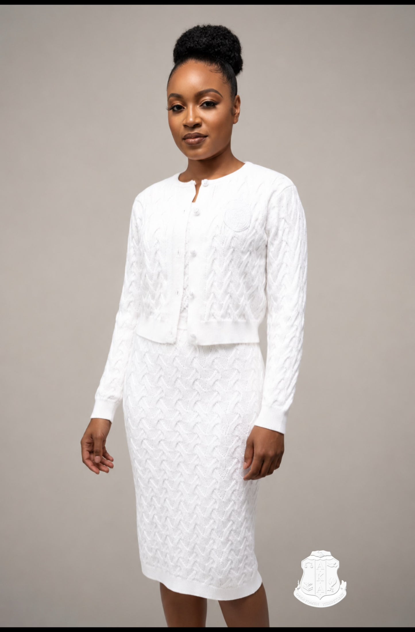 The Power Knit Dress Set AKA WHITE PRE - ORDER
