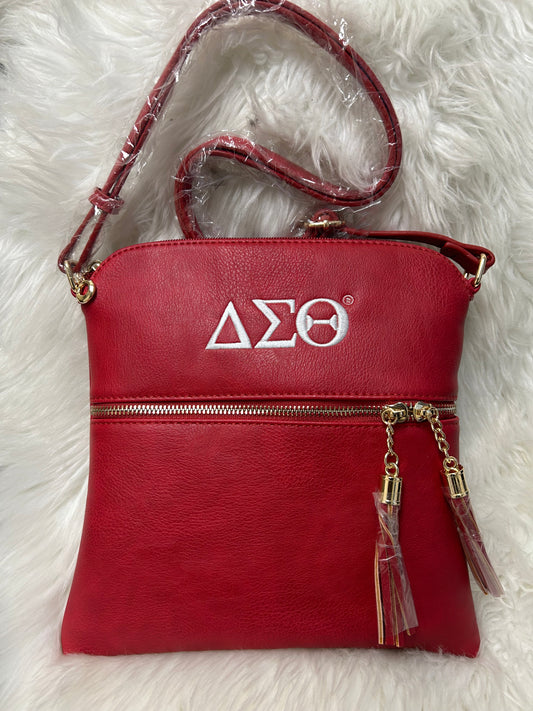 Delta Sigma Theta Tassle Crossbody