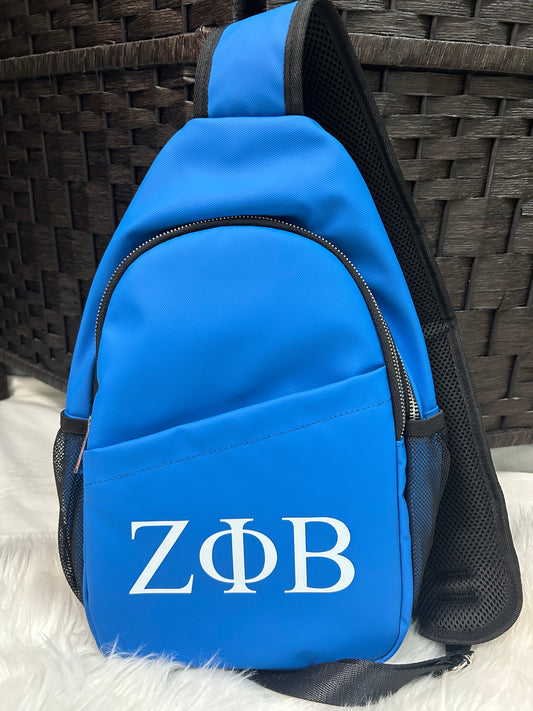 Zeta Phi Beta Greek Letter Sling Backpack