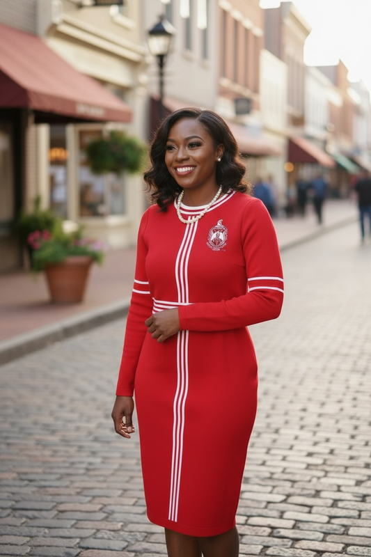 The Striped Knit Dress DELTA- PRE ORDER