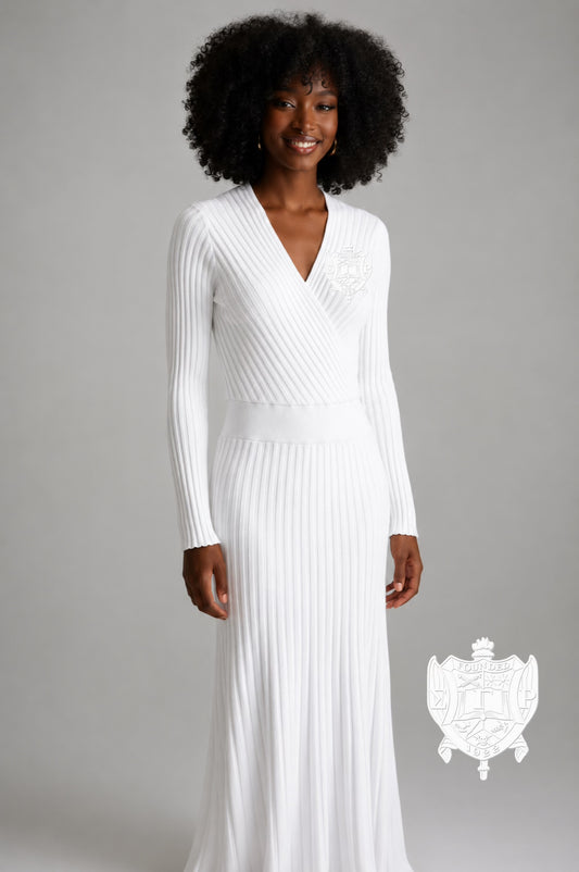 The SGRHO Crinkle Dress WHITE PRE - ORDER