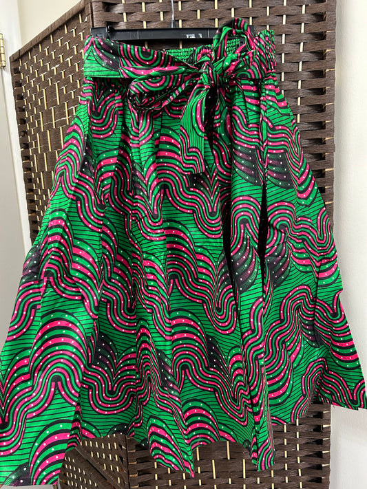 African Print Skirt (midi)
