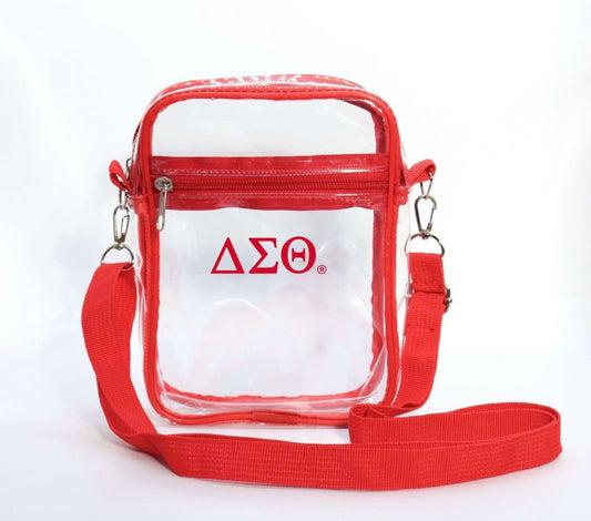 Red Transparent Crossbody Bag