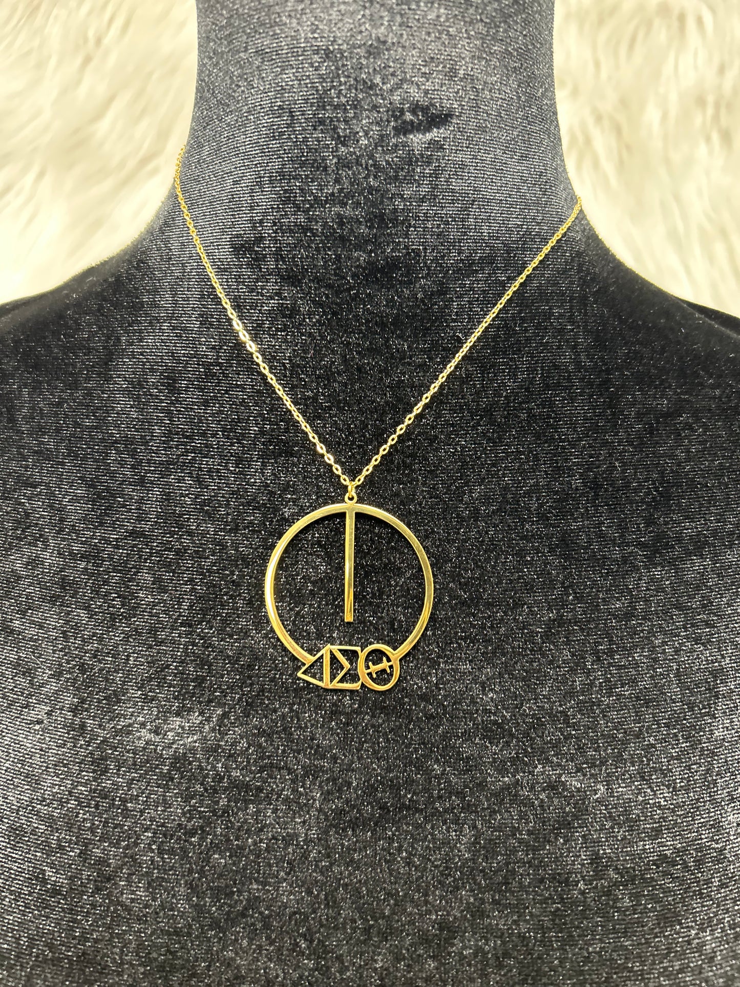 Delta Sigma Theta Greek Letter Necklace