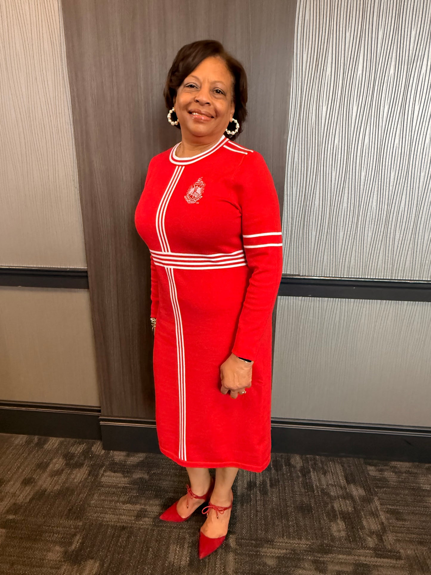 The Striped Knit Dress Delta - Pre Order