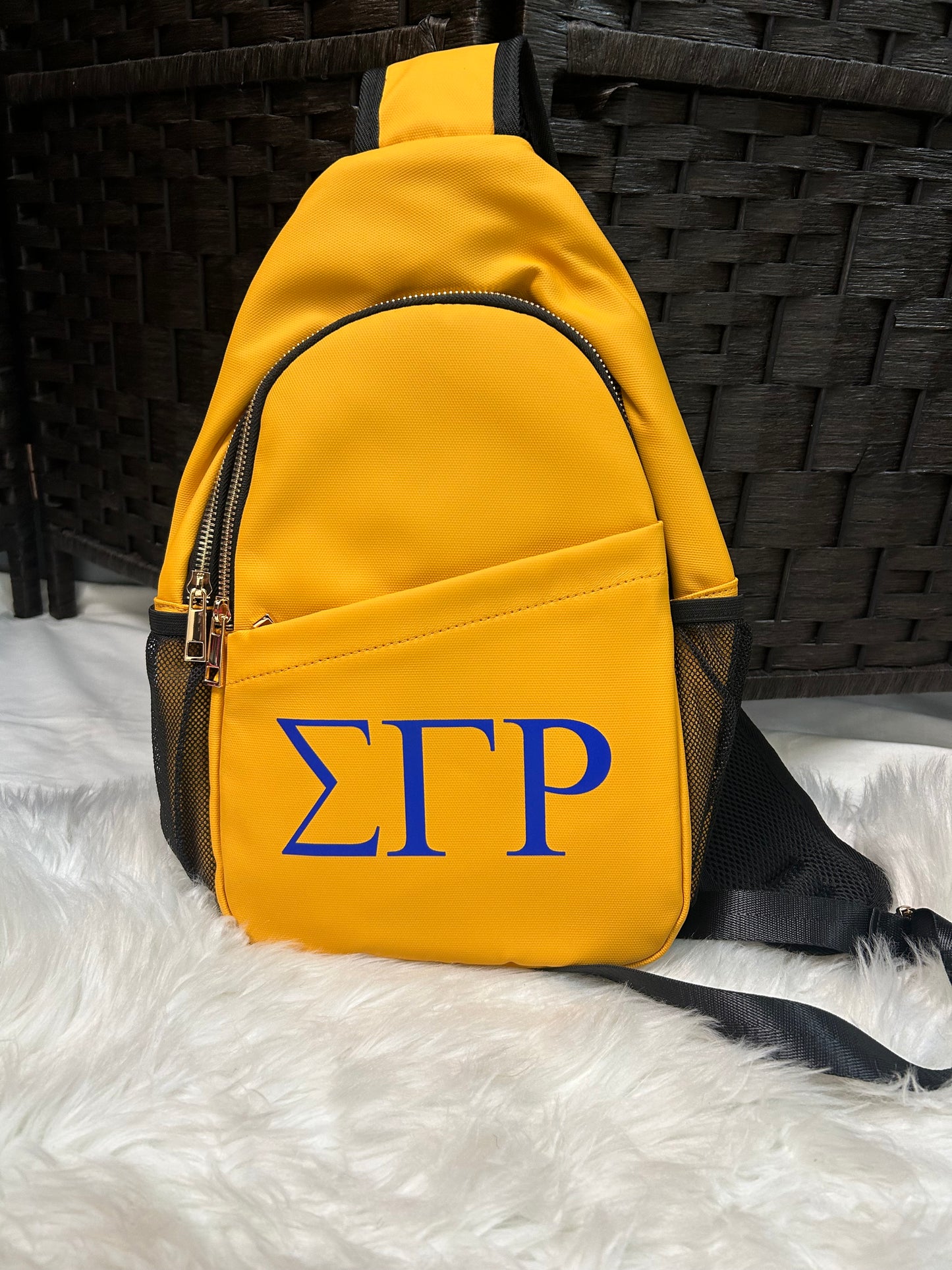 SGRHO Greek Letter Sling Backpack