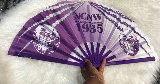 Plastic handle large NCNW Fan