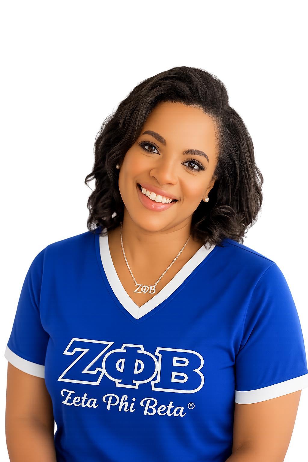 Zeta Phi Beta -Embroidered Premium T-Shirt
