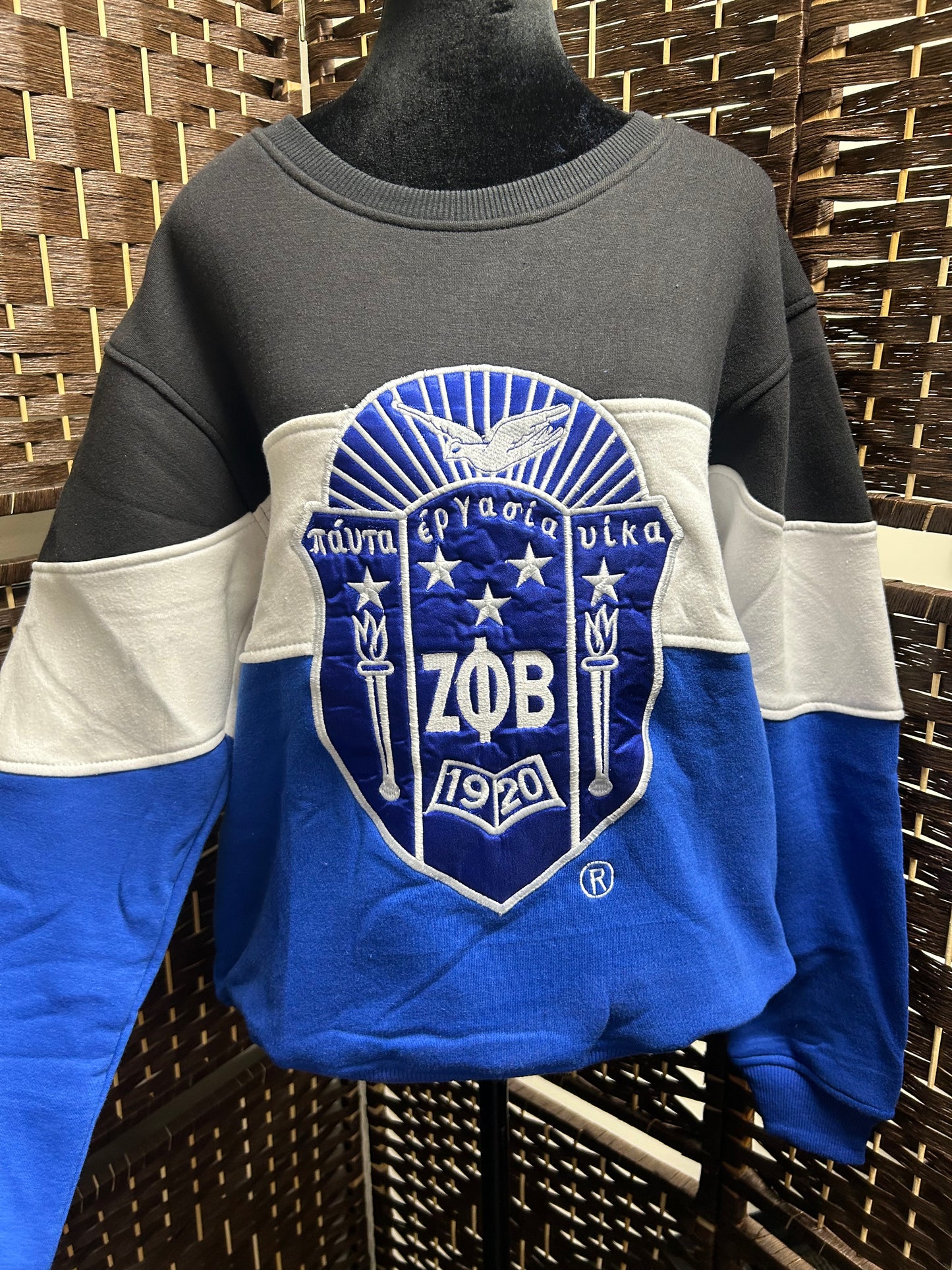 Zeta Phi Beta -Large shield sweatshirt