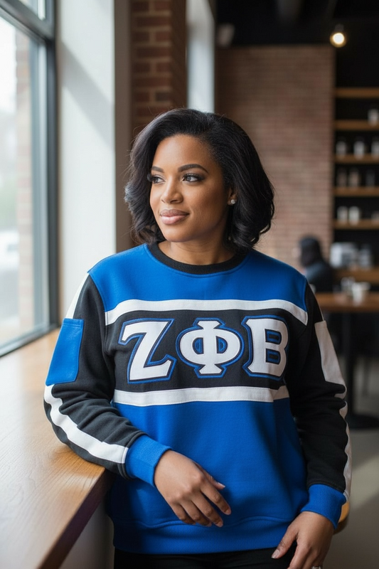 Zeta Phi Beta -pocketed sweatshirt
