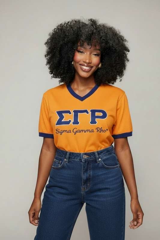Sigma Gamma Rho  -Embroidered Premium T-Shirt