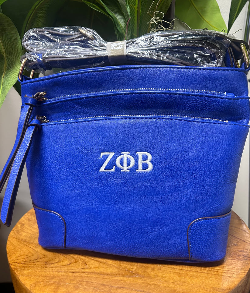 Zeta Phi Beta Greek Letter Crossbody – Diggin Her Roots Boutique