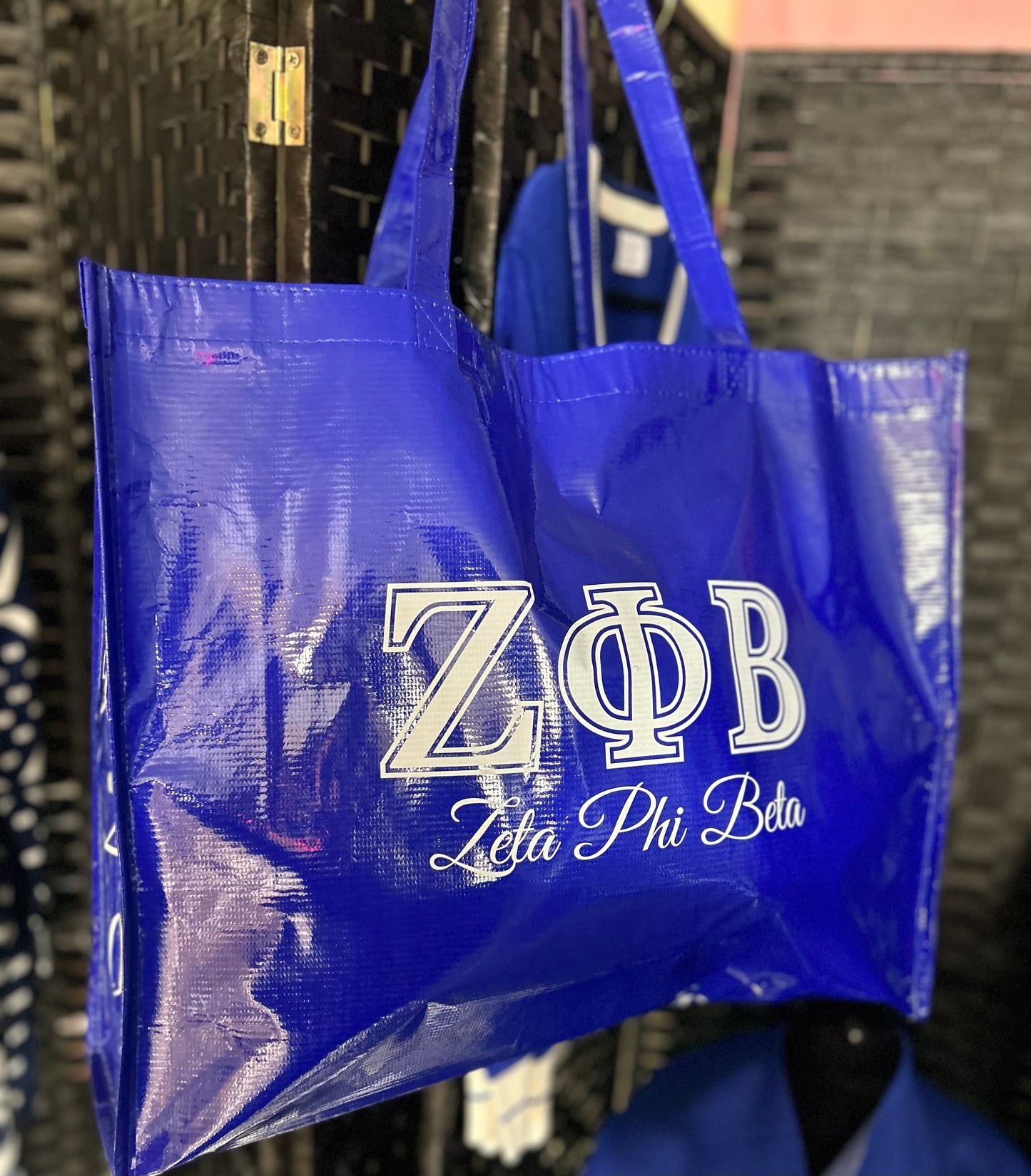 NEW DESIGN -Zeta Phi Beta- shining tote