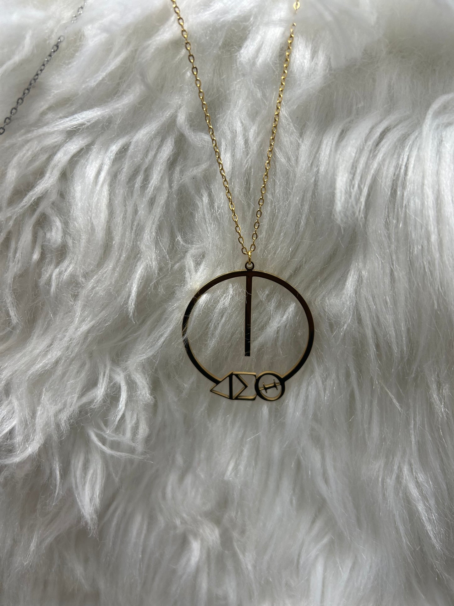 Delta Sigma Theta Greek Letter Necklace