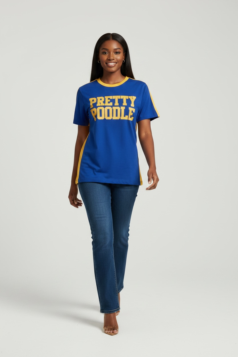 Sigma Gamma Rho  PRETTY POODLE Embroidered Premium T-Shirt