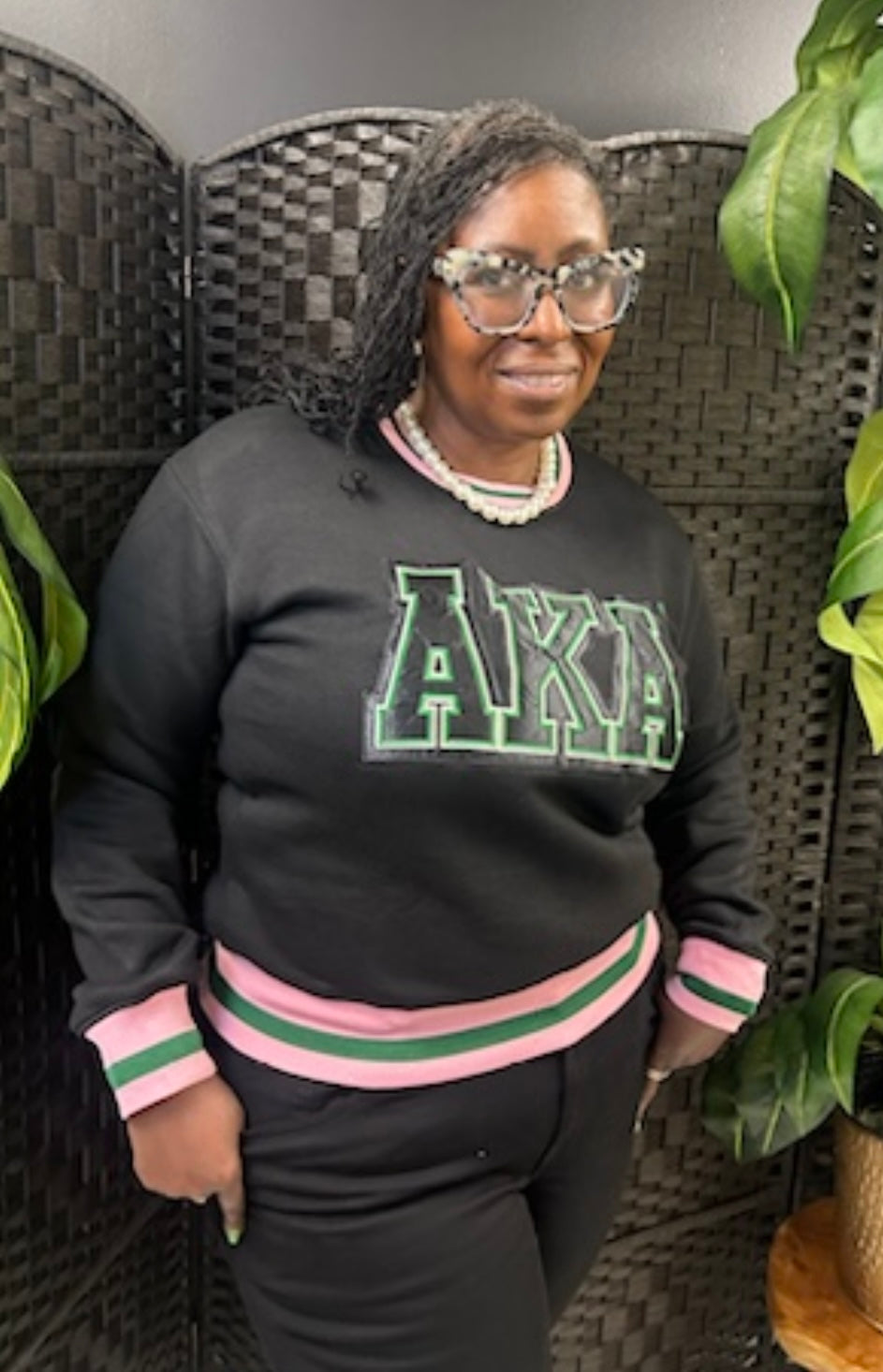 Alpha Kappa Alpha -Black sweatshirt