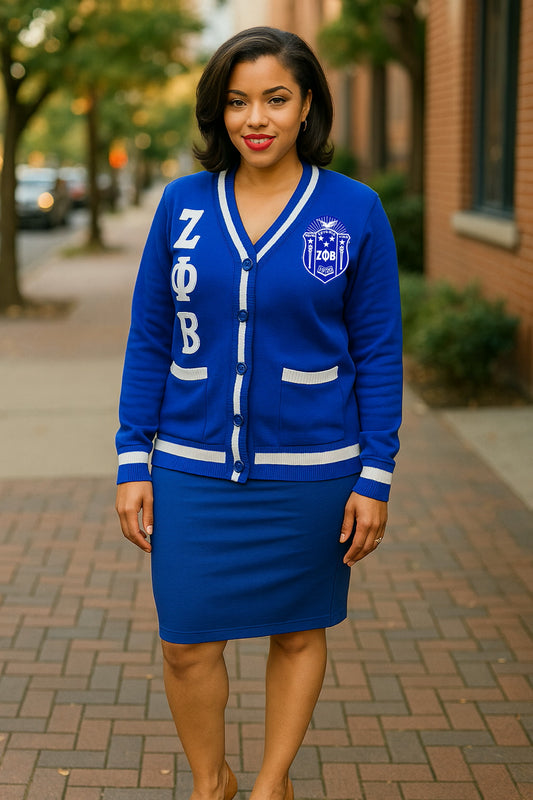 Classic Zeta Phi Beta Cardigan