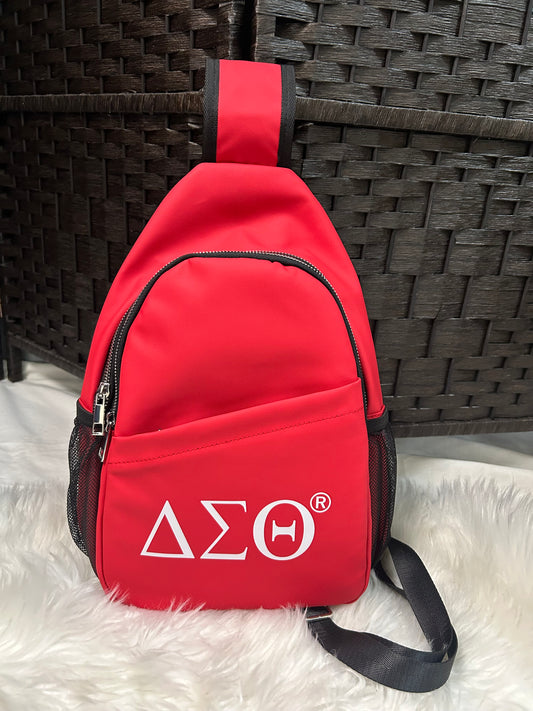 DST Greek Letter Sling Backpack