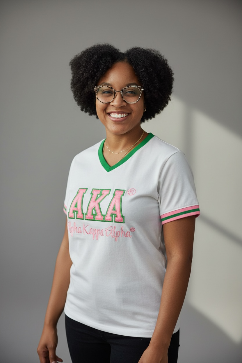 AKA- Embroidered Premium T-Shirt