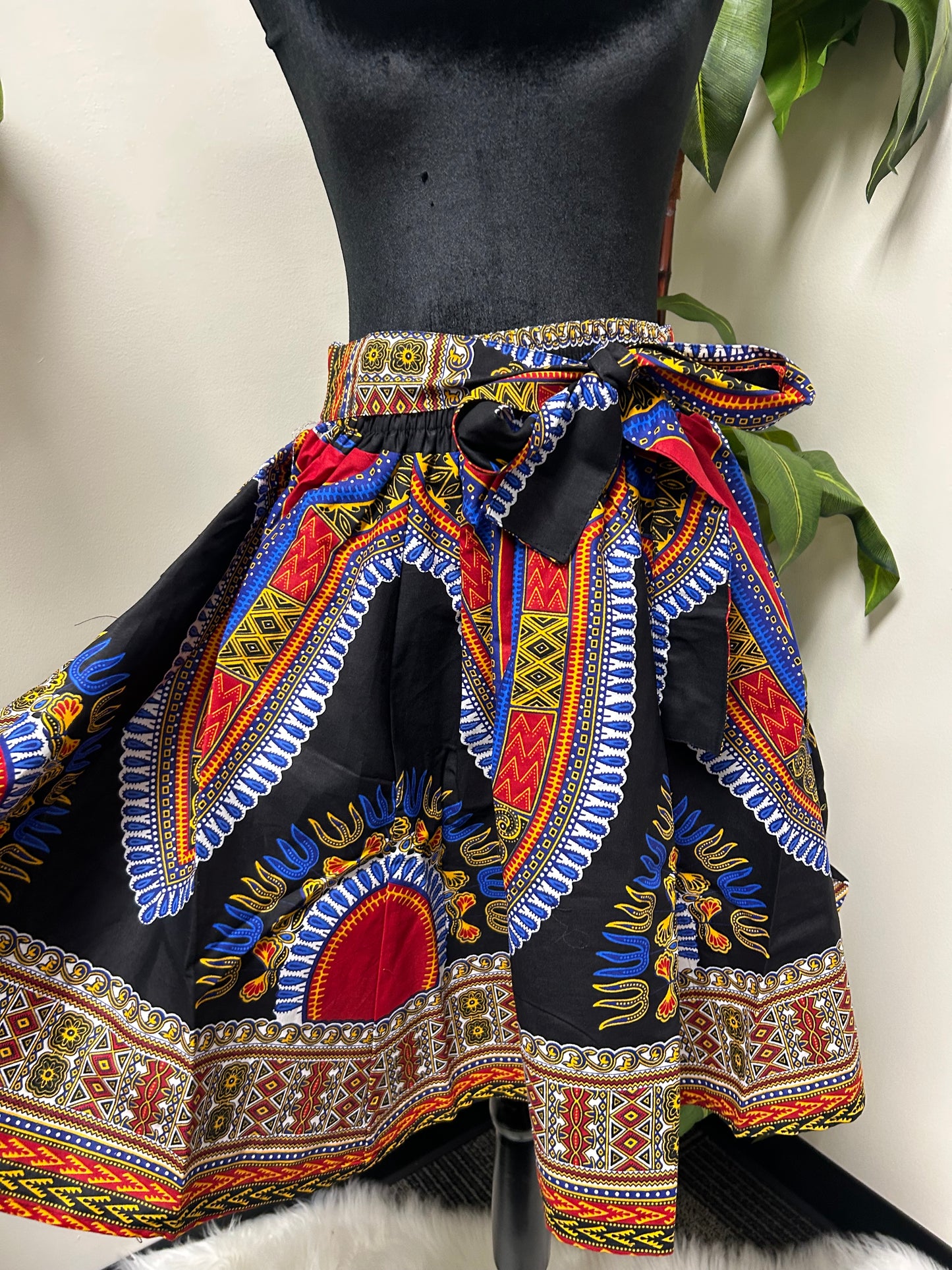 MINI LENGTH- African Print  Skirt