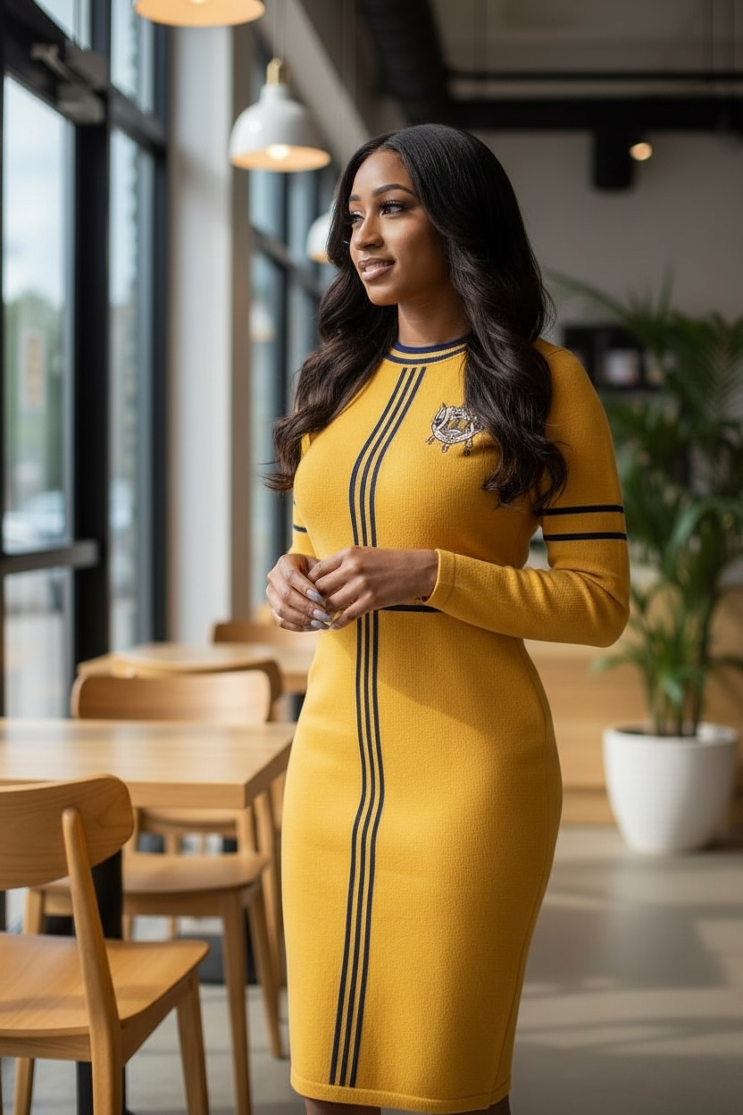 The Striped Knit Dress SGRHO- PRE ORDER