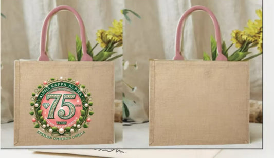 **CUSTOM- Epsilon Omicron Omega tote bag