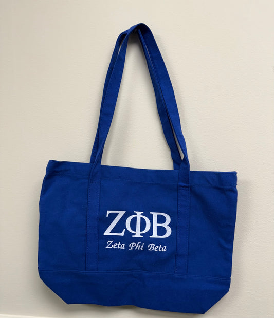 Zeta canvas Tote