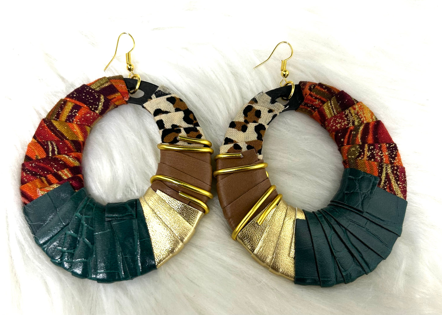 Wooden Earrings- Wrapped in the Culture 2.0