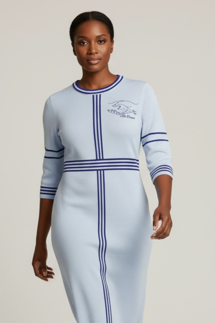 The Striped Knit Dress Zeta AMICAE