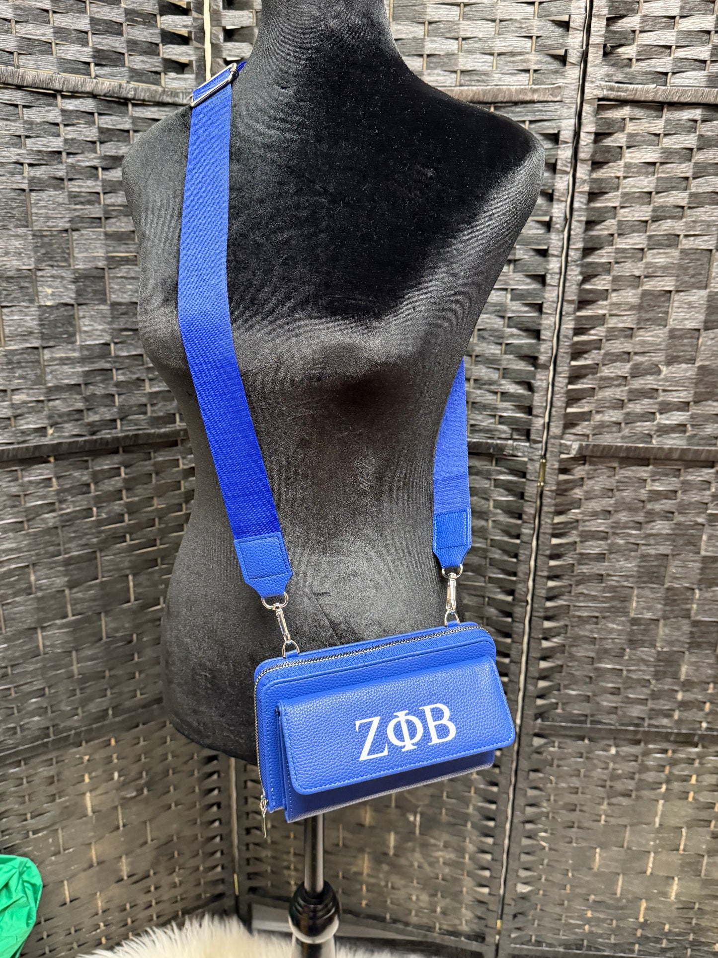 Zeta Phi Beta (multiple compartment) crossbody