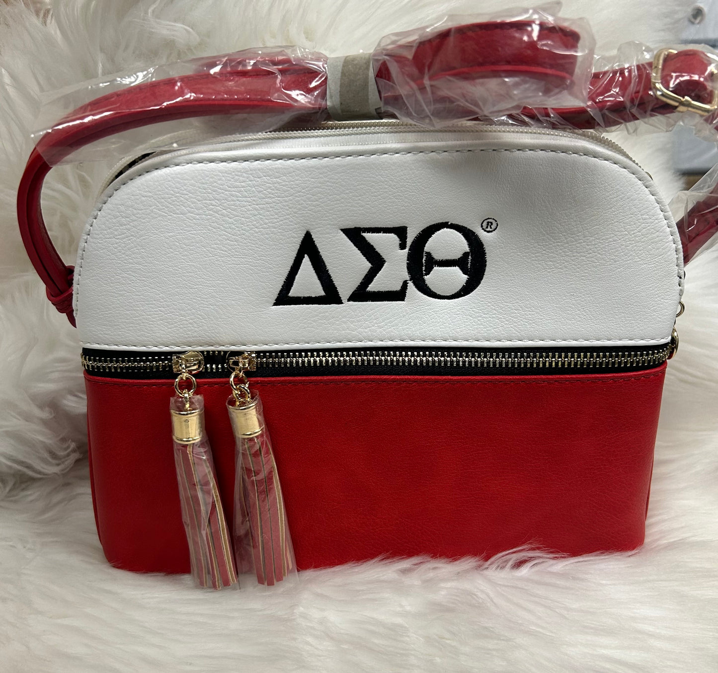 NEW Delta Sigma Theta Greek Letter Crossbody Diggin Her Roots Boutique