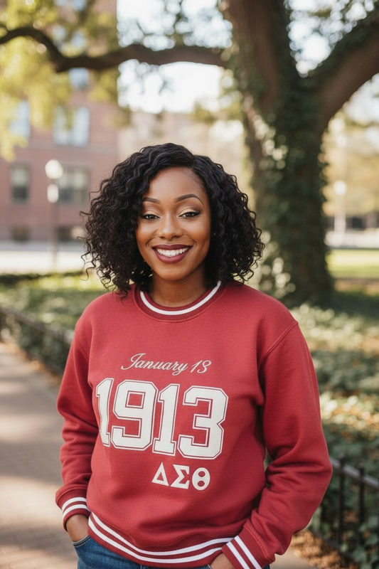DELTA SIGMA THETA SWEATSHIRT/ ships in 12 days