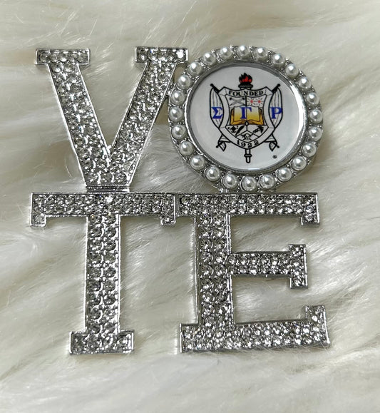 Sigma Gamma Rho - VOTE Brooch