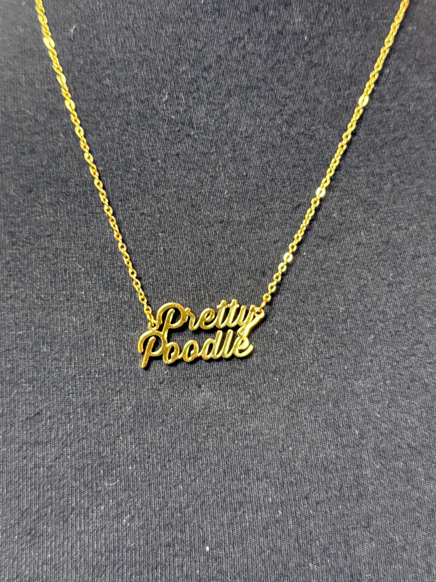 Pretty Poodle stainless steel necklace