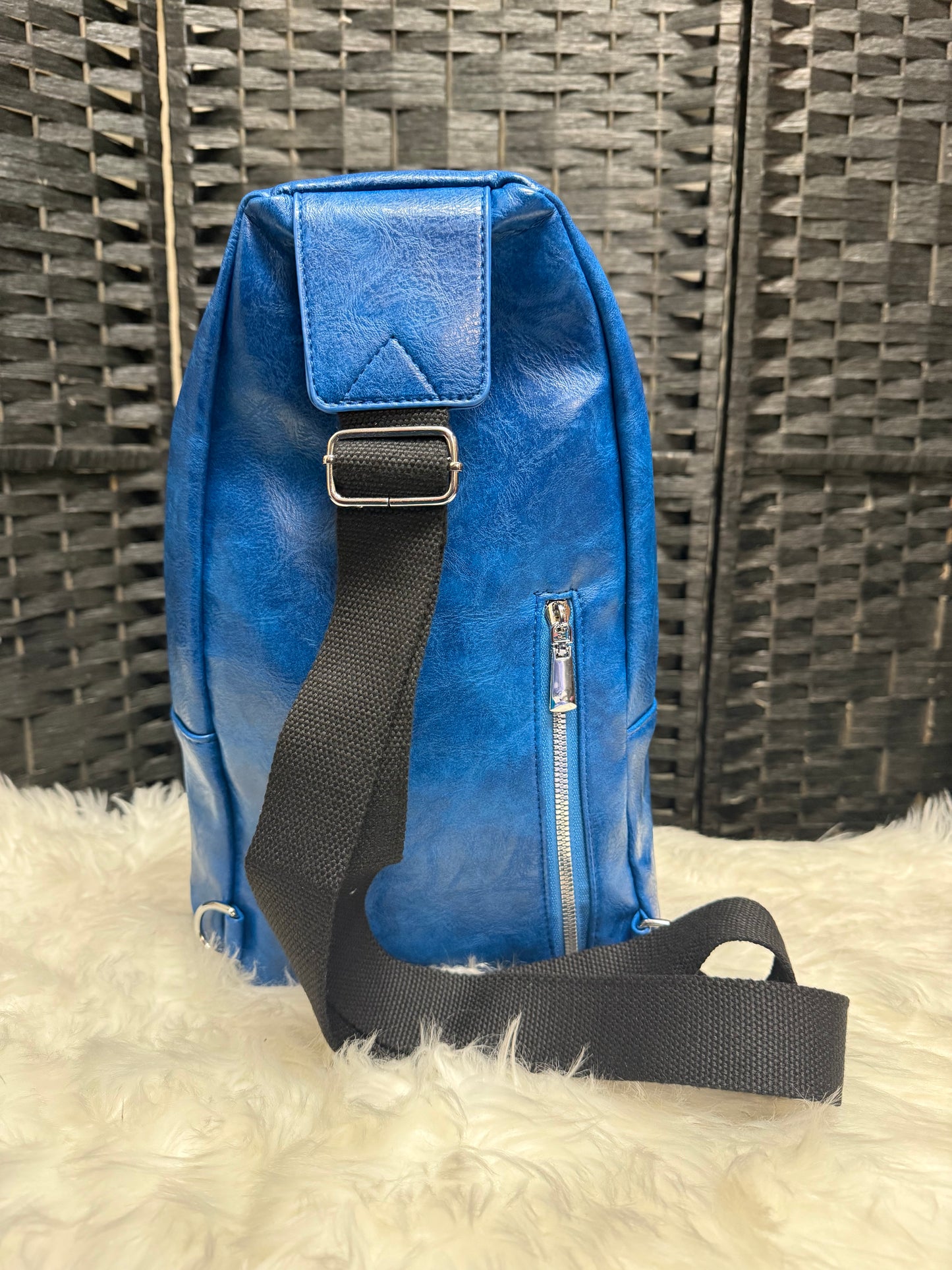 Greek Letter - Vegan Leather Sling Backpack