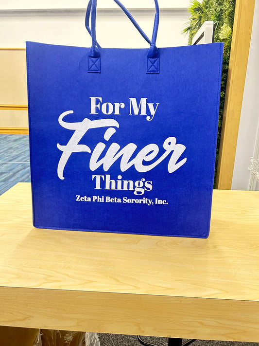 For my FINER THINGS - felt bag