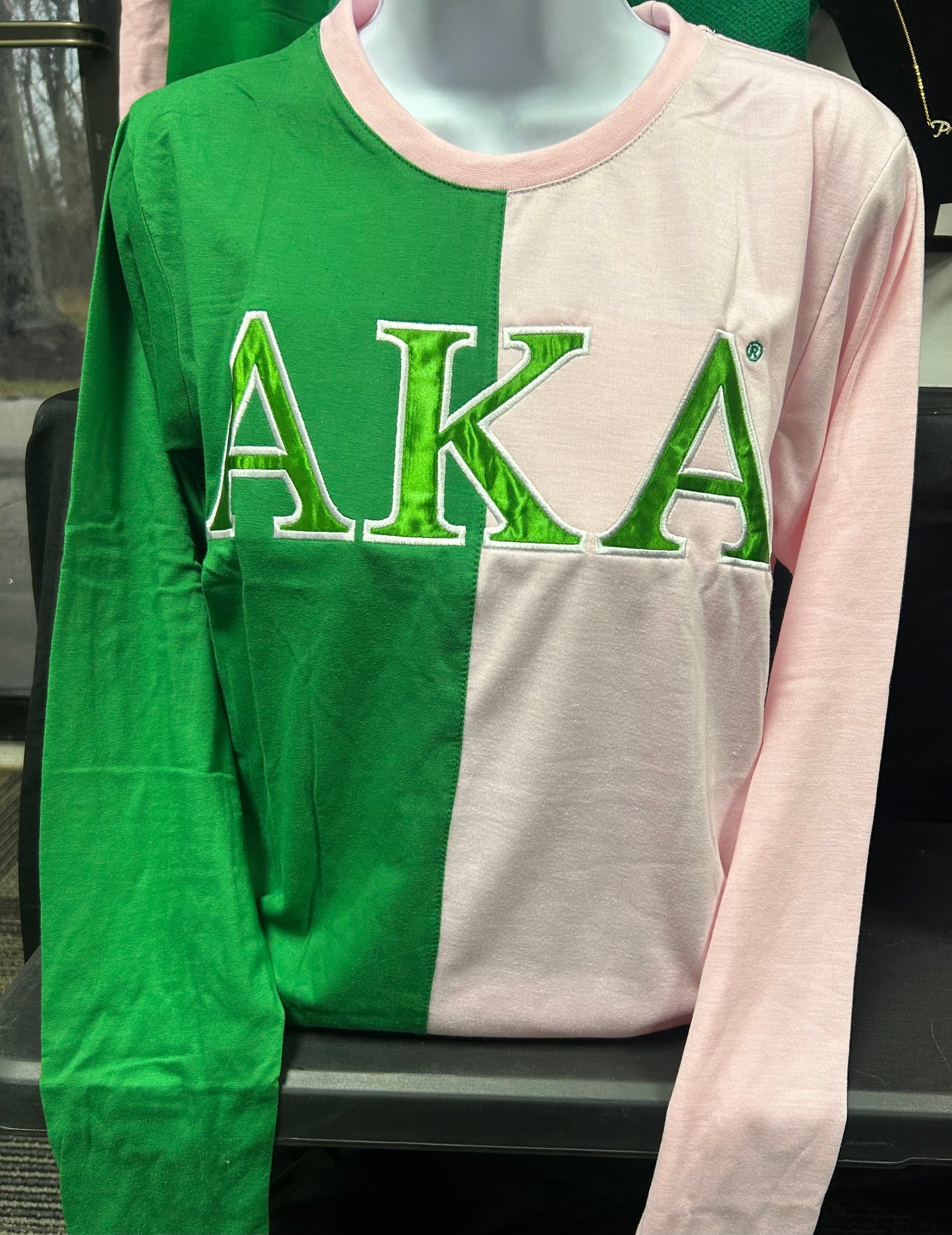 Alpha Kappa Alpha Split  Fall Premium Long Sleeve Shirt