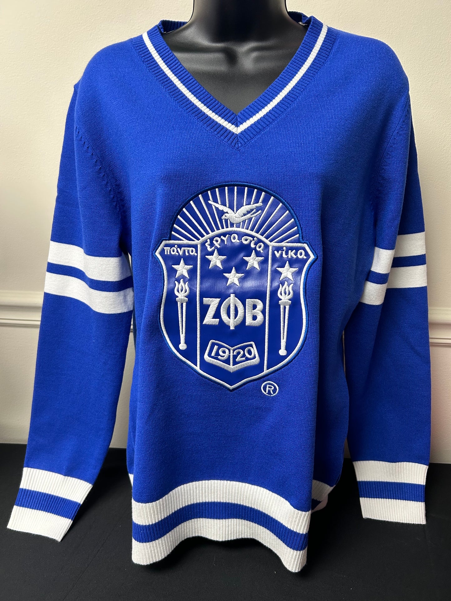 Zeta Phi Beta Embroidered Sweater