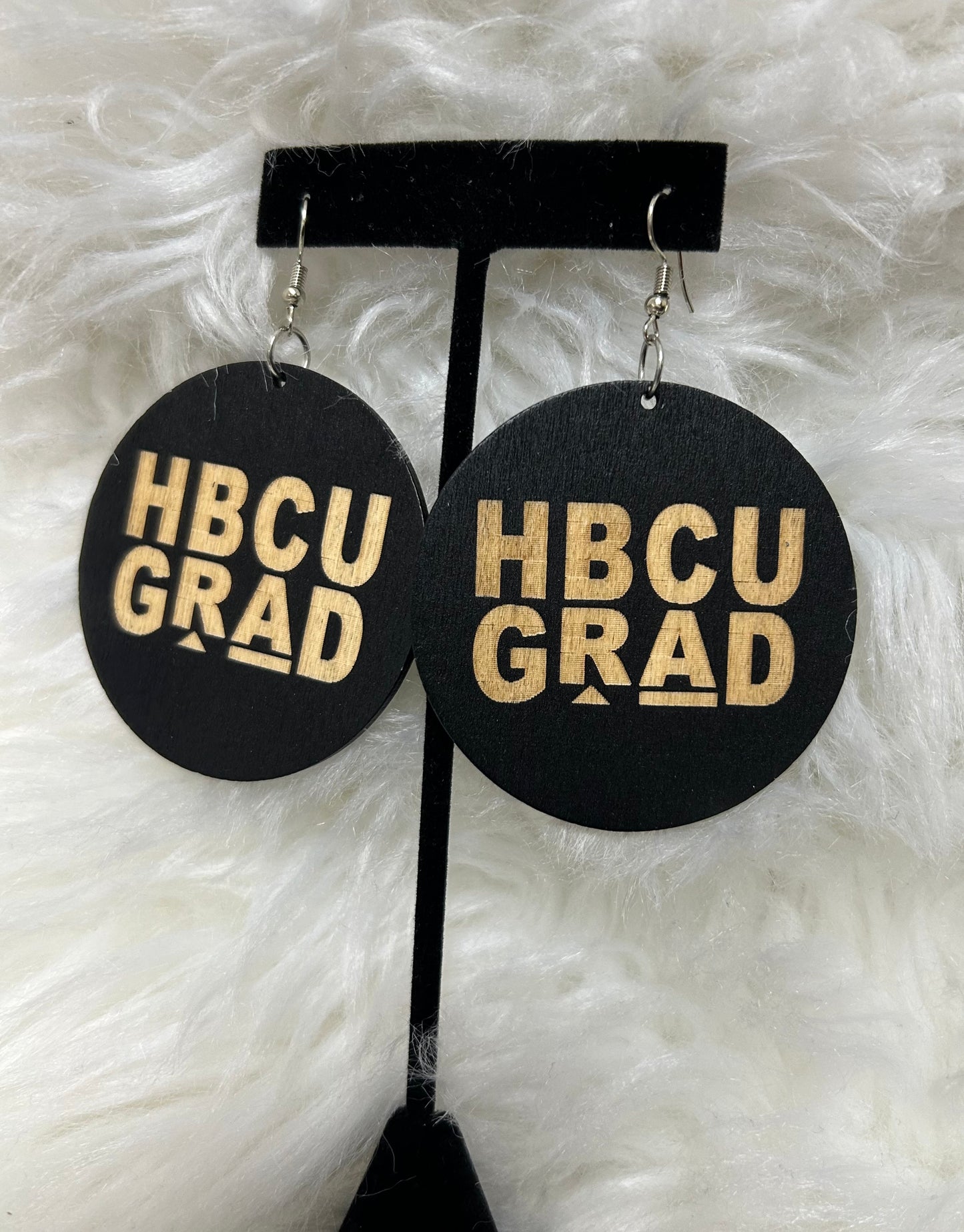 Wooden Earrings - HBCU Grad