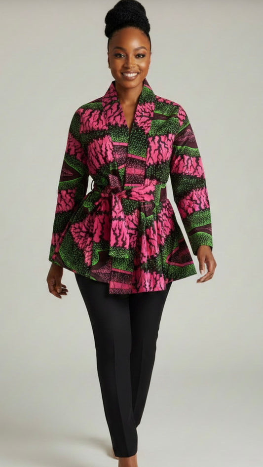 Ankara Print Blazer- SIZE UP