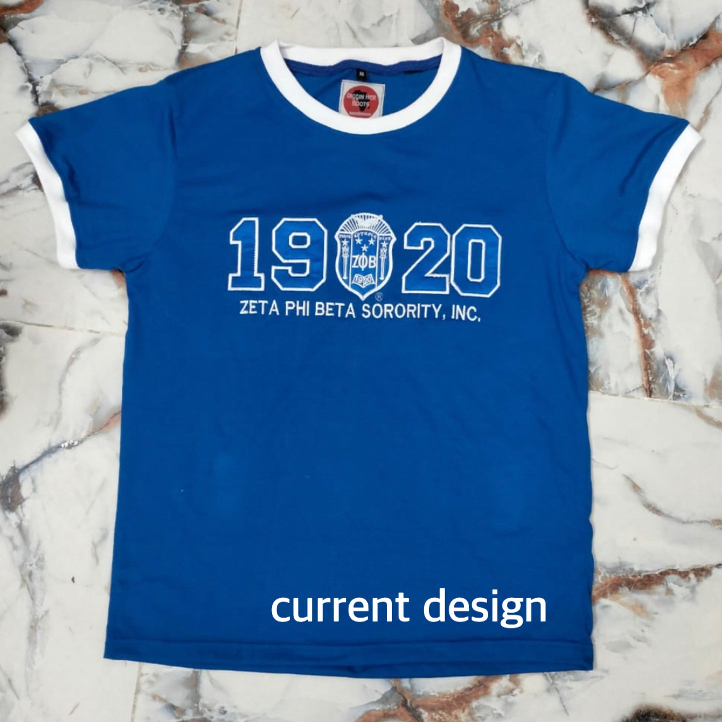 Zeta Phi Beta 1920 - embroidered premium T shirt