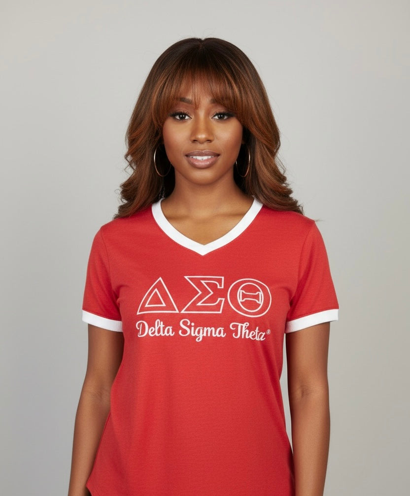 Delta Sigma Theta Embroidered Premium T-Shirt