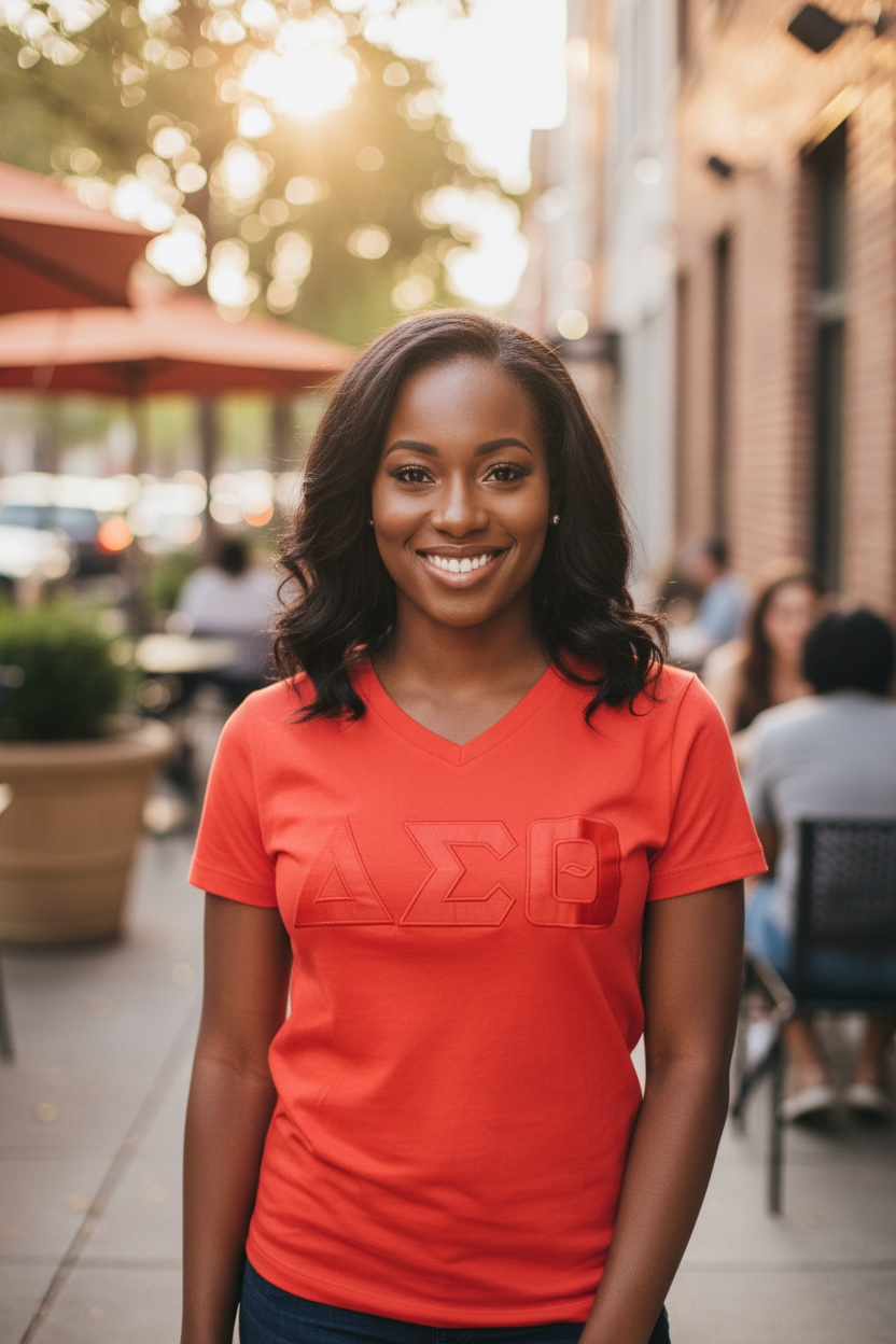 Delta Sigma Tone on Tone Premium Shirt