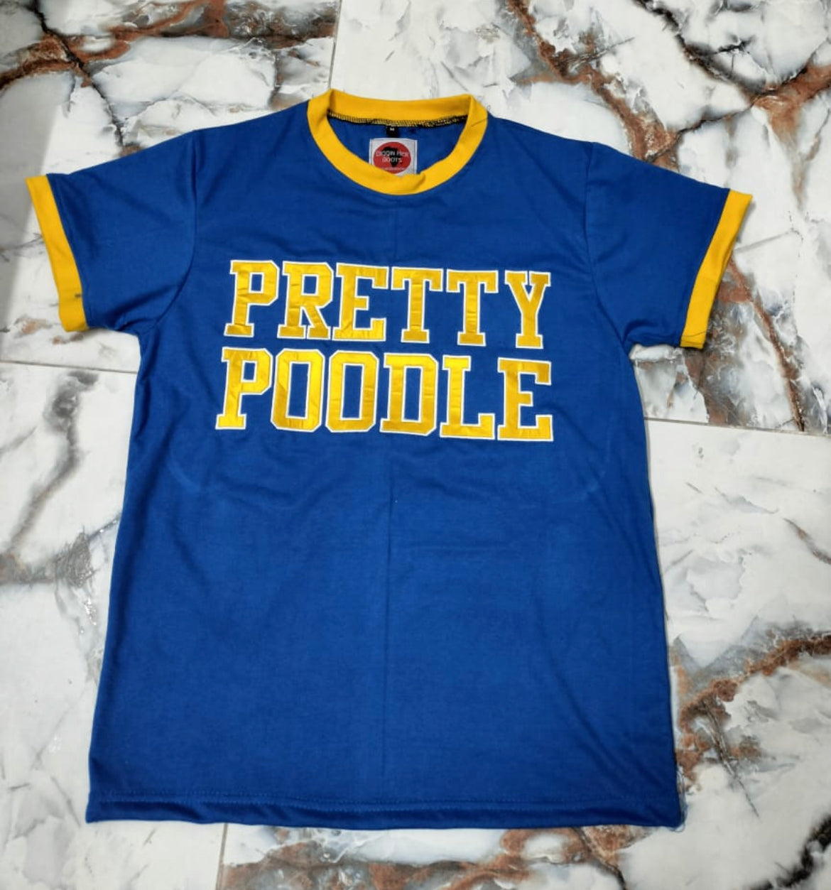 Pretty Poodle- embroidered premium T shirt