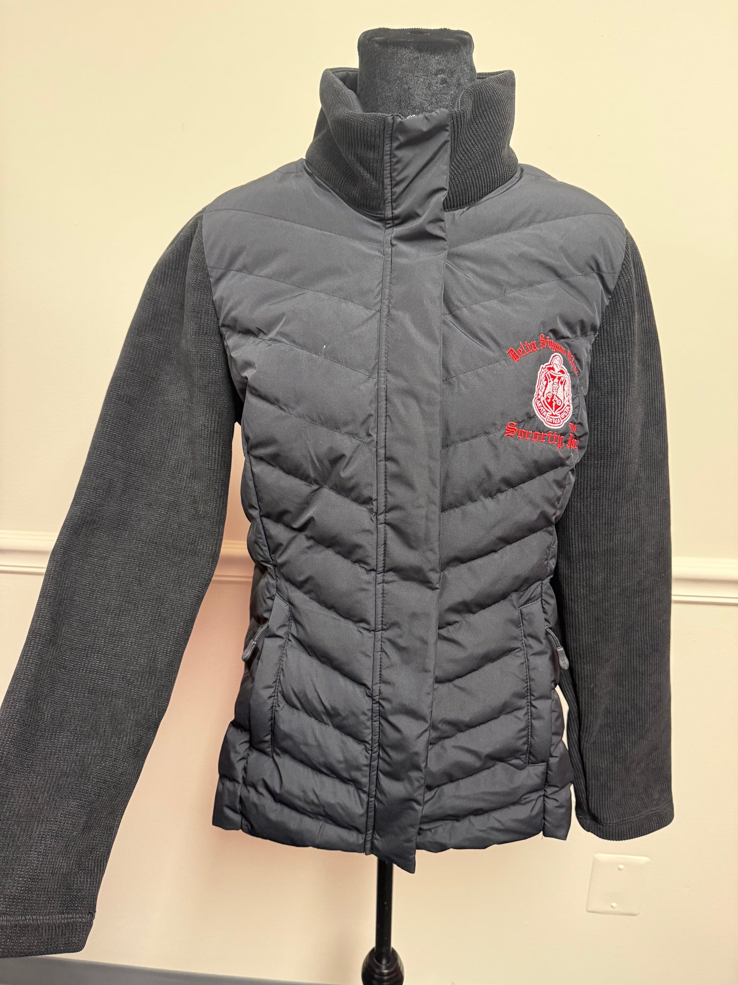 Mixed Media  Jacket- BLACK