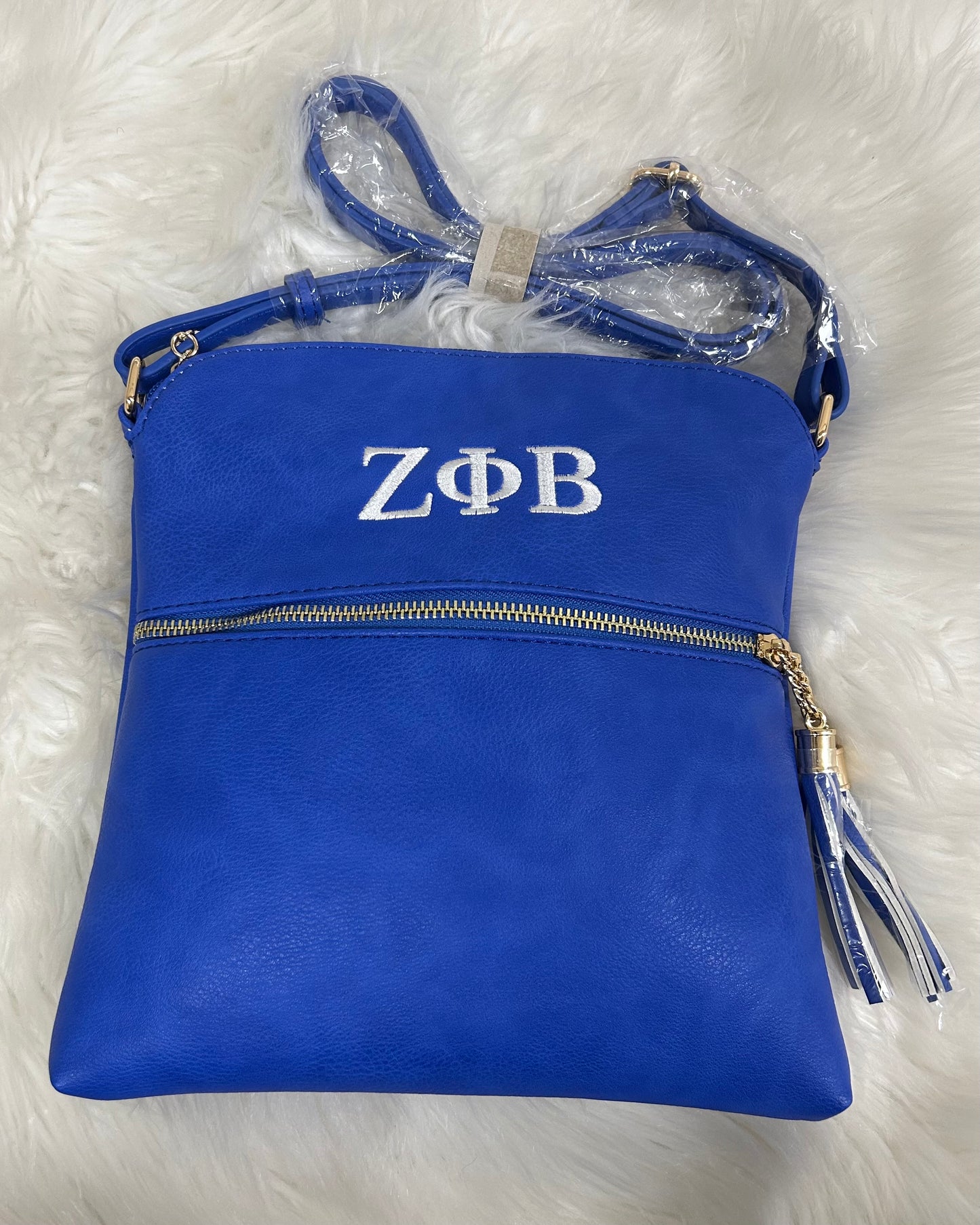 Zeta Phi Beta Tassle Crossbody