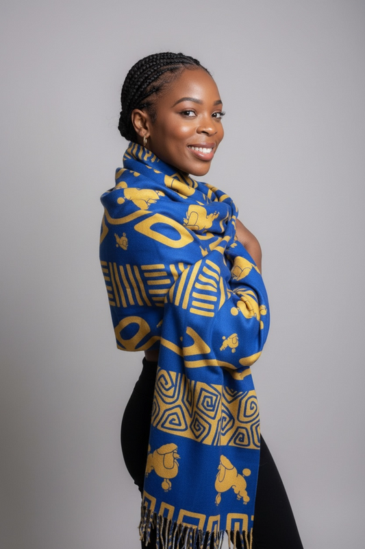 Sigma Gamma Rho- inspired shawl